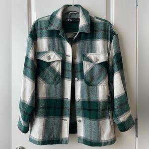 Zara Plaid Shacket